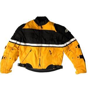 Joe Rocket Ballistic Series Armored Motorcycle Jacket — Men’s Large Yellow/Black